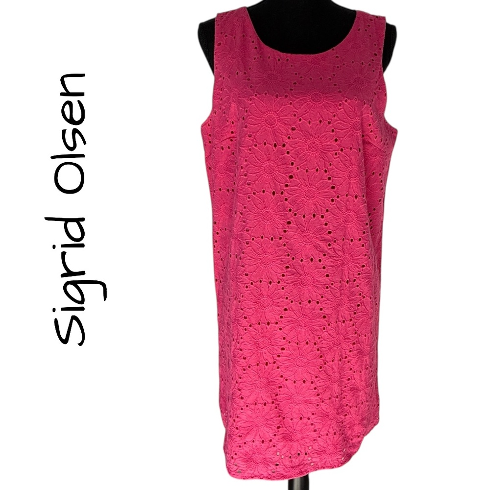 SIGRID OLSEN Sheath Dress, Large